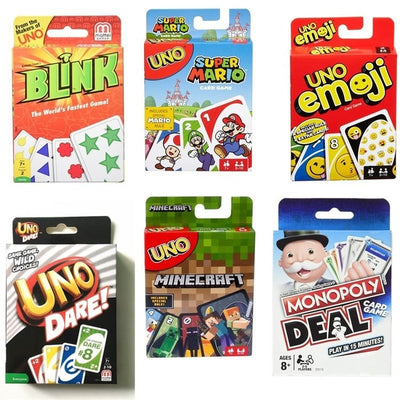 Mattel Games UNO Classic (Tin Box) Multiplayer Party Family Leisure UNO Poker Board Puzzle Games Cards Fun Poker Playing Cards - AZUR STORE